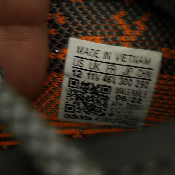 Adidas Orange and Gray Sneakers - Picture 1 of 4